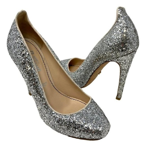 Jerome C. Rousseau Shoes - Jerome C. Rousseau Silver Glitter Pumps - Size 7